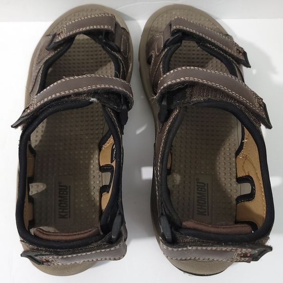 KHOMBU HOWARD Mens Brown Comfort Athletic Hiking Sandals Sz 10M Adjustable Strap - Picture 5 of 10